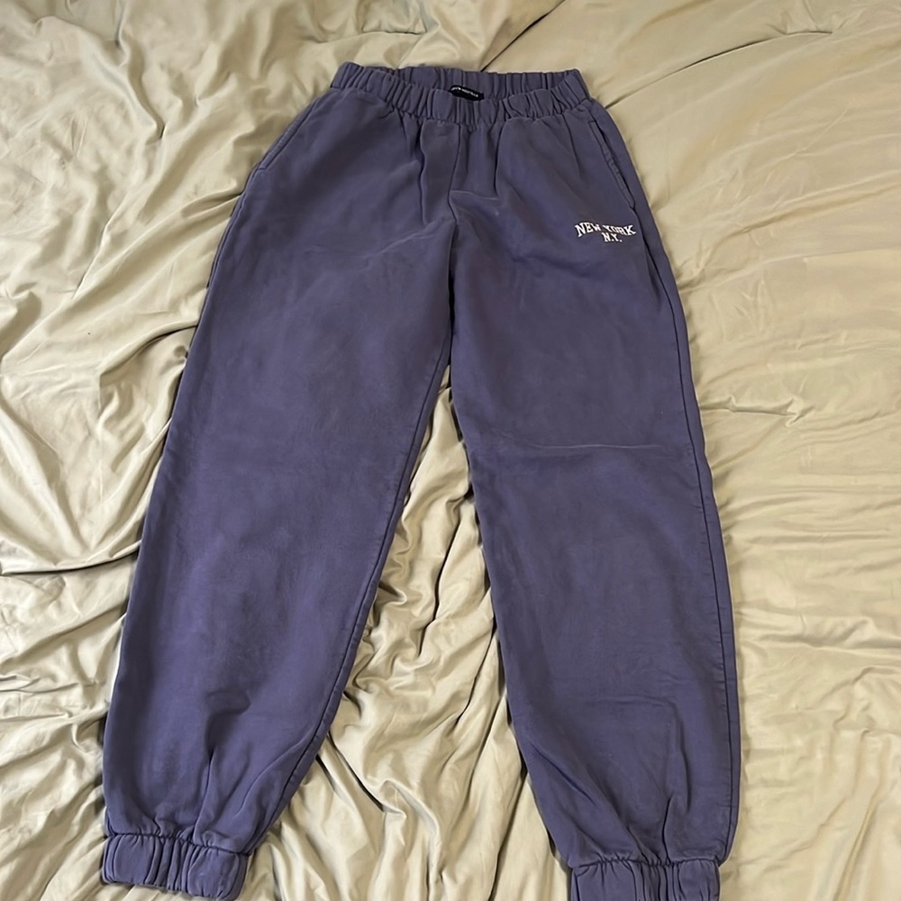 Blue sweatpants